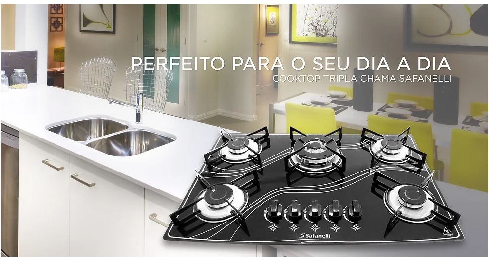 COOKTOP 3 CHAMAS SAFANELLI